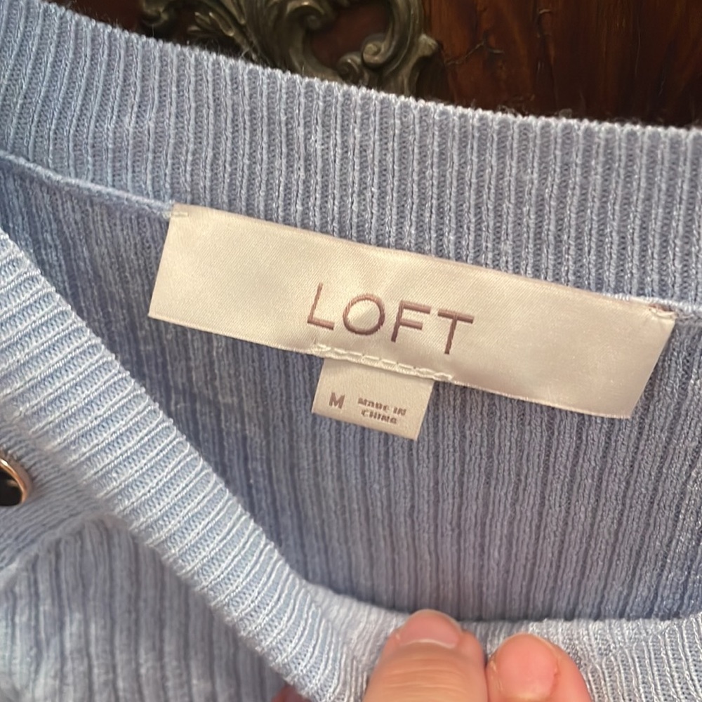 Loft Lightweight Blue Sweater - image 2
